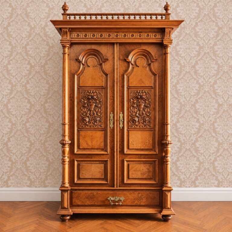Kleiderschrank Julius Groschkus Eiche Gründerzeit, Gesamtansicht