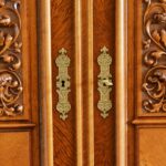 Originale Messing-Schlossbeschläge mit Schlüssel